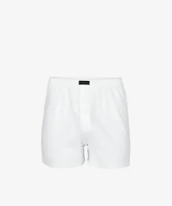 Men's Classic Boxer Shorts with Buttons ATLANTIC - white