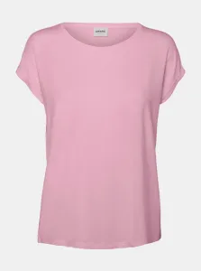 Pink loose basic T-shirt AWARE by VERO MODA Ava - Women #203245