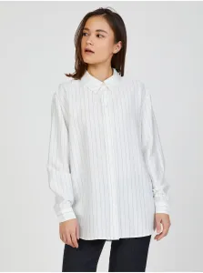 AWARE by VERO MODA White Striped Shirt VERO MODA Radiant - Women #1045180