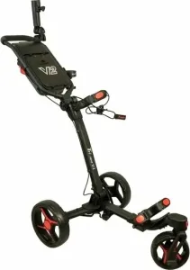 Axglo Tri-360 V2 3-Wheel SET Black/Red Trolley manuale golf