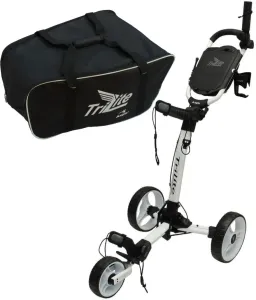 Axglo TriLite 3-Wheel SET White/White Trolley manuale golf