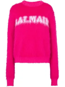BALMAIN - Pullover In Mohair Con Logo #2816730