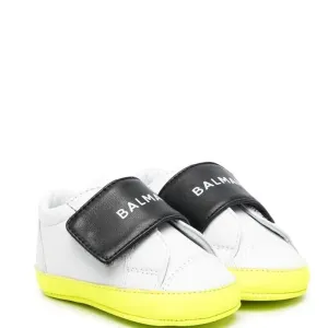 Balmain Babys Unisex Leather Sneakers White - EU 17