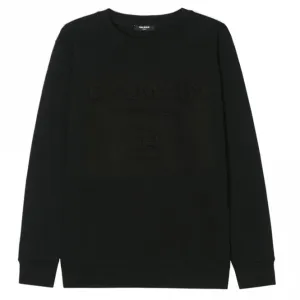 Balmain Boys Embossed Logo Sweatshirt Black - 8Y BLACK