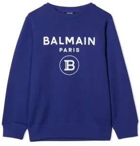 Balmain Boys Logo Sweater Blue - BLUE 4Y