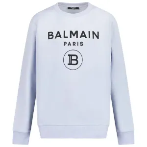 Balmain Kids Unisex Logo Sweater Blue - 12Y BLUE