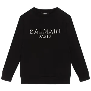 Balmain Paris Boys Sweater Black - BLACK 6Y