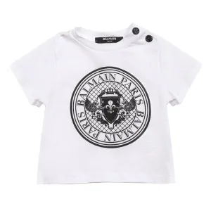 Balmain Baby Medallion T-shirt White - 12M WHITE