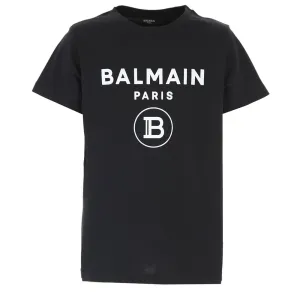 Balmain Classic Logo T-shirt Black - 12Y BLACK