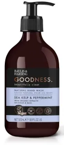 Baylis & Harding Sapone liquido per le mani Alga marina e menta piperita Goodness (Natural Hand Wash) 500 ml
