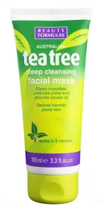 Beauty Formulas Maschera detergente Tea Tree (Deep Cleansing Face Mask) 100 ml