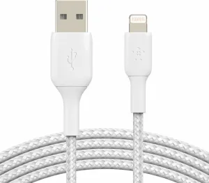 Belkin Boost Charge Lightning to USB-A Cable CAA002bt3MWH Bianco 3 m Cavo USB