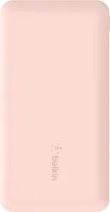 Belkin Power Bank with USB-C 15W Dual USB-A USB-A to C Cable Pink BPB011btRG Pink Power Banks