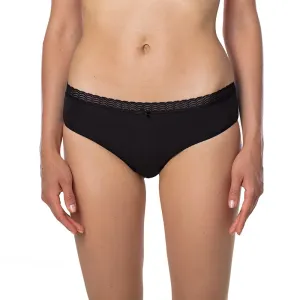 Bellinda 
FANCY COTTON HIPSTER - Women's hipster panties with lace trim - black #66726
