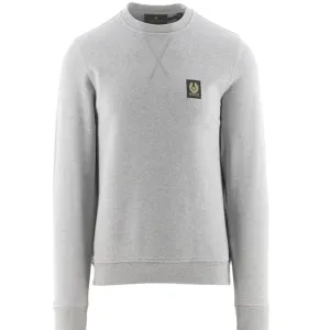 Belstaff Mens Logo Sweater Grey - XL GREY