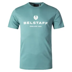 Belstaff Mens Logo T-shirt Blue - L BLUE