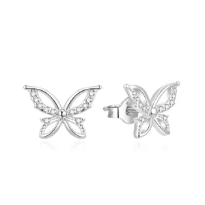 Beneto Affascinanti orecchini in argento Farfalle AGUP757L