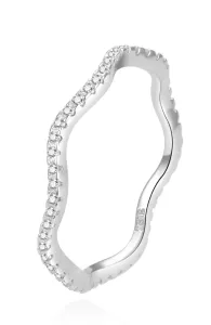 Beneto Anello originale in argento con zirconi trasparenti AGG226 52 mm