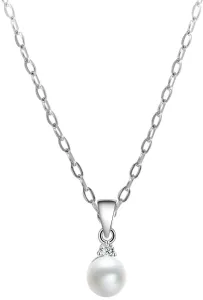 Beneto Collana in argento con perla vera AGS906/45 (collana, pendente)