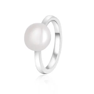Beneto Elegante anello in argento con perla AGG29 52 mm