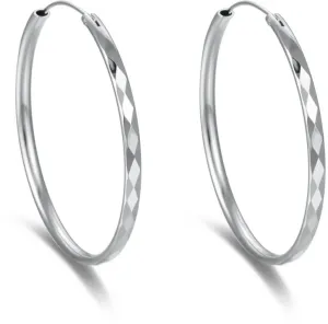 Beneto Eleganti orecchini a cerchio n argento AGUC2271 6 cm
