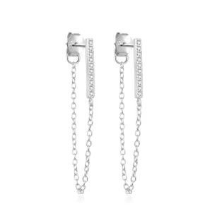 Beneto Fashion orecchini in argento con zirconi chiari AGUP2374L