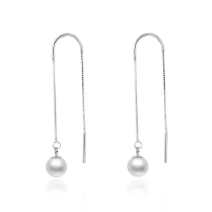 Beneto Orecchini pendenti in argento con perla AGUV1980P