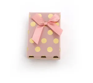 Beneto Scatola regalo rosa con pois dorati KP7-8