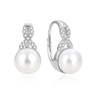 Beneto Splendidi orecchini in argento con perle vere AGUC870PL