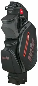Bennington IRO QO 14 Water Resistant Black/Canon Grey/Red Borsa da golf Cart Bag