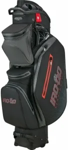Bennington IRO QO 14 Waterproof Black/Canon Grey/Red Borsa da golf Cart Bag