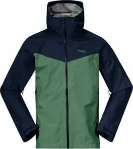Bergans Skar Light 3L Shell Jacket Men Dark Jade Green/Navy Blue S Giacca outdoor