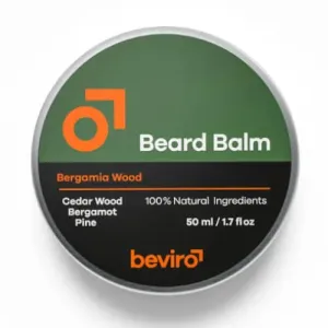 Beviro Balsamo per la barba al profumo di cedro, bergamotto e pino (Beard Balm) 50 ml