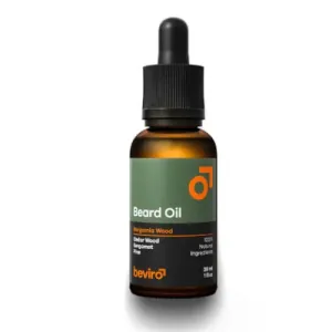 Beviro Olio trattante per barba con profumo di cedro, bergamotto e pino (Beard Oil) 30 ml