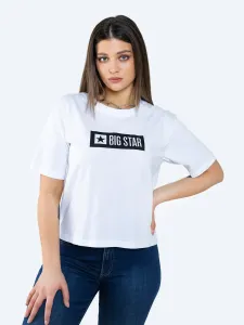 Big Star Woman's T-shirt_ss T-shirt 151987 Cream-101 #1014884