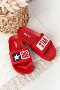Children's summer slippers Big Star - red #1320743