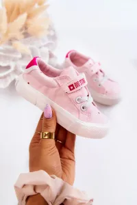 Children's sneakers Big Star - light pink #1431760