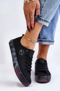 Women's Sneakers with Big Star Colorful Platform LL274239 Black #1439012