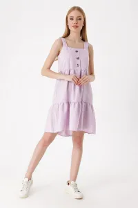Bigdart 2385 Square Neck Summer Dress - Lilac