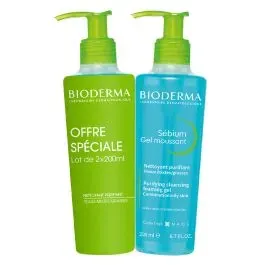 Bioderma Set gel detergenti per pelle mista o grassa Sébium Gel Moussant Duo