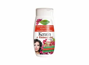 Bione Cosmetics Balsamo rigenerante per capelli danneggiati Keratin + Ricinový olej 260 ml
