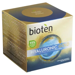 bioten Crema notte riempitiva antirughe Hyaluronic Gold (Replumping Antiwrinkle Night Cream) 50 ml