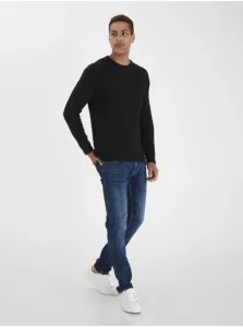 Black Ribbed Sweater Blend Norun - Men #994036