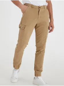 Light Brown Trousers with Pockets Blend Nan - Men #98900