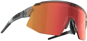 Bliz Breeze 52302-84 Transparent Dark Grey/Brown w Red Multi plus Spare Lens Orange Occhiali da ciclismo