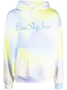 BLUE SKY INN - Felpa Con Cappuccioin Cotone Tie-dye #1698581