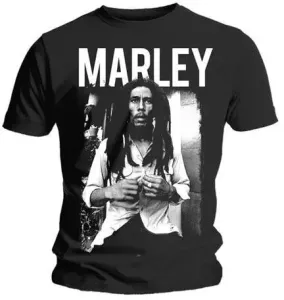 Bob Marley Maglietta Logo Unisex Black/White 2XL