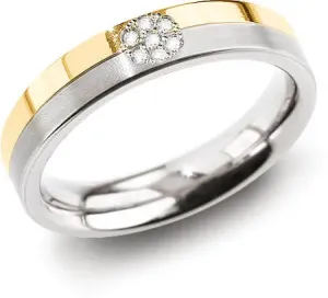 Boccia Titanium Incredibile anello in titanio con diamanti 0129-06 61 mm