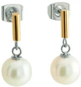 Boccia Titanium Splendidi orecchini in titanio con vere perle 05043-02