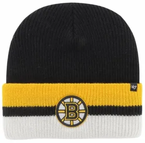 Boston Bruins Split Cuff Knit Black UNI Hockey berretta